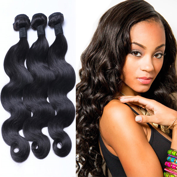 Raw Hair Indian Body Wave Virgin Human Weave Hair Weft Remy Hair Extensions  LM185